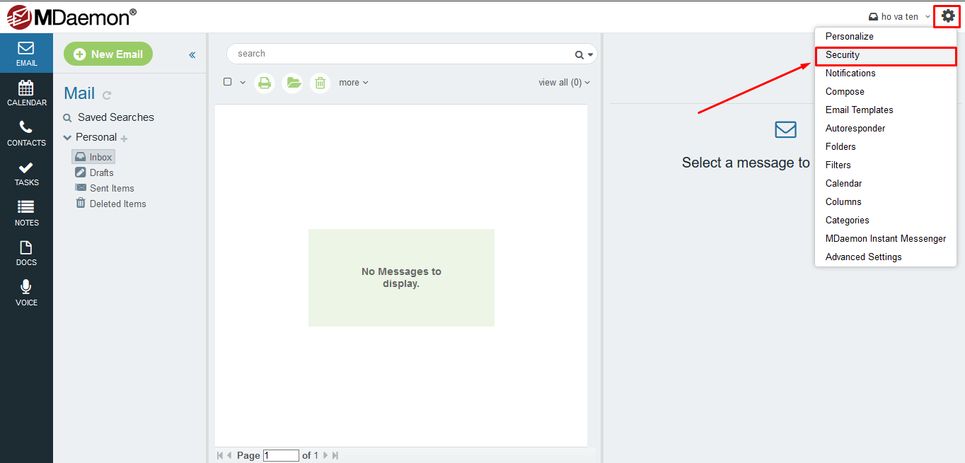 Hướng dẫn email user tự đổi password trên webmail mdaemon