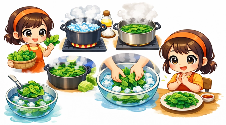 Mẹo Luộc Rau Tươi Xanh Ngon - Giữ Trọn Dinh Dưỡng Cho Bữa Cơm Gia Đình