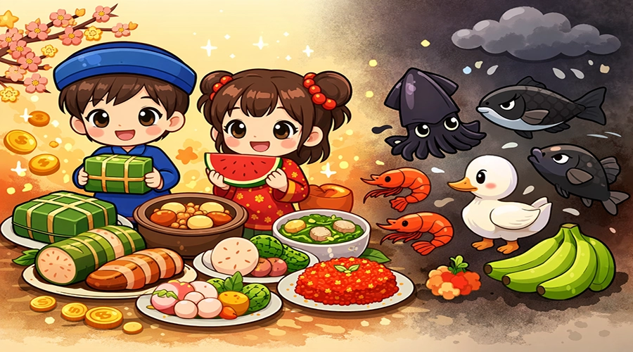 Các Món Ăn Ngày Tết - Nên Ăn Gì Và Kiêng Gì Để Cả Năm May Mắn?