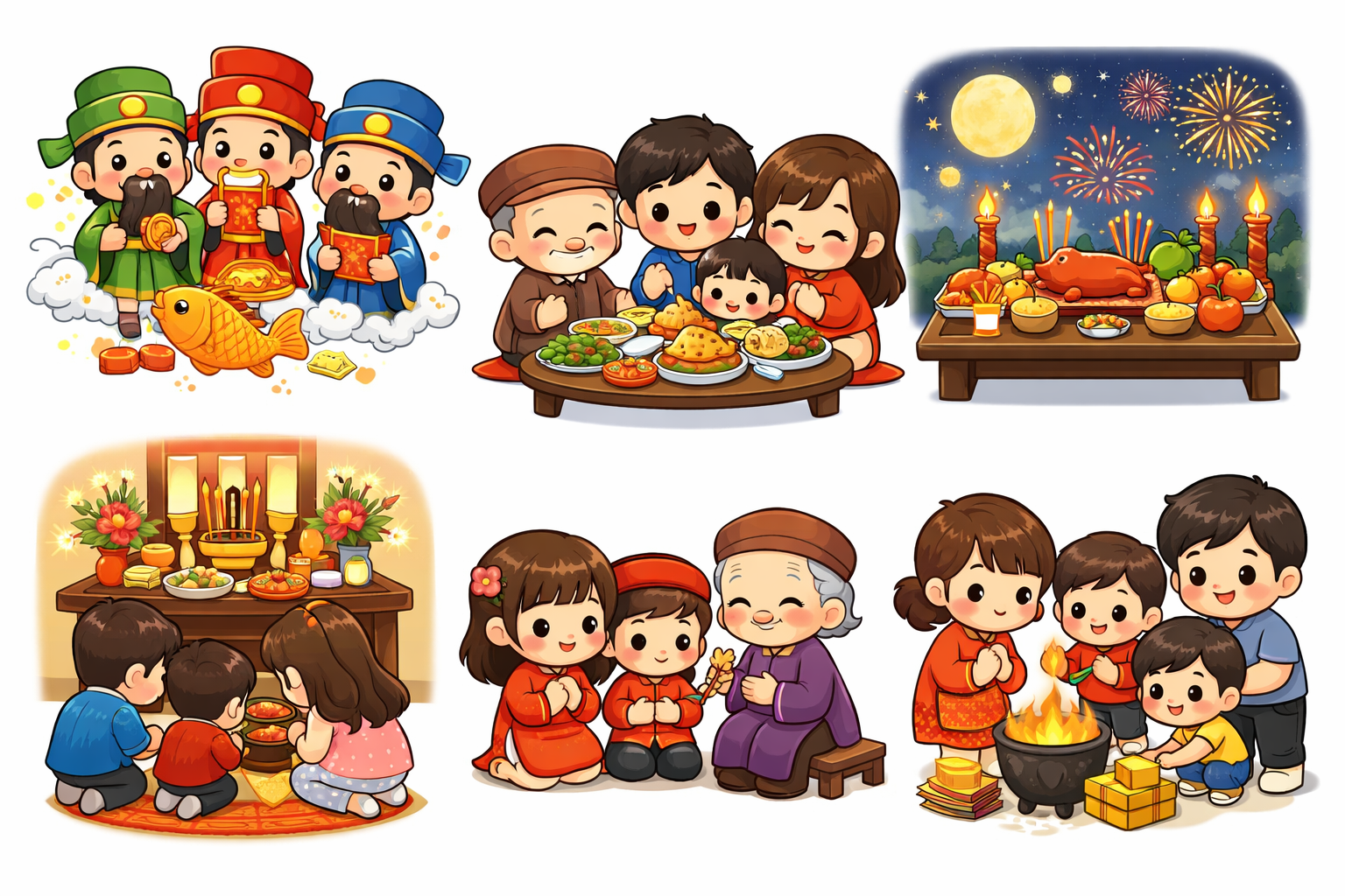 Phong Tục Ngày Tết Âm Lịch Và Danh Sách Các Ngày Cúng Quan Trọng Trong Dịp Tết