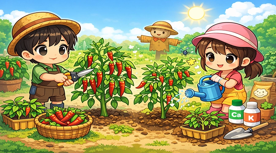 Bí Quyết Trồng Ớt Sai Quả, Trái Nhiều - Dễ Chăm Cho Vườn Rau Gia Đình