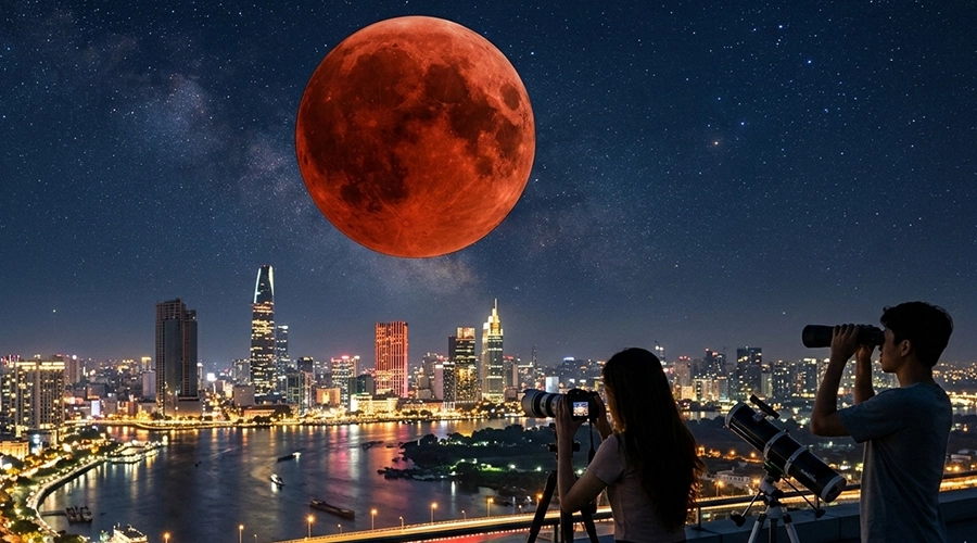 Nguyệt Thực Toàn Phần 03/03/2026: Hướng Dẫn Chiêm Ngưỡng "Trăng Máu" Cực Đại