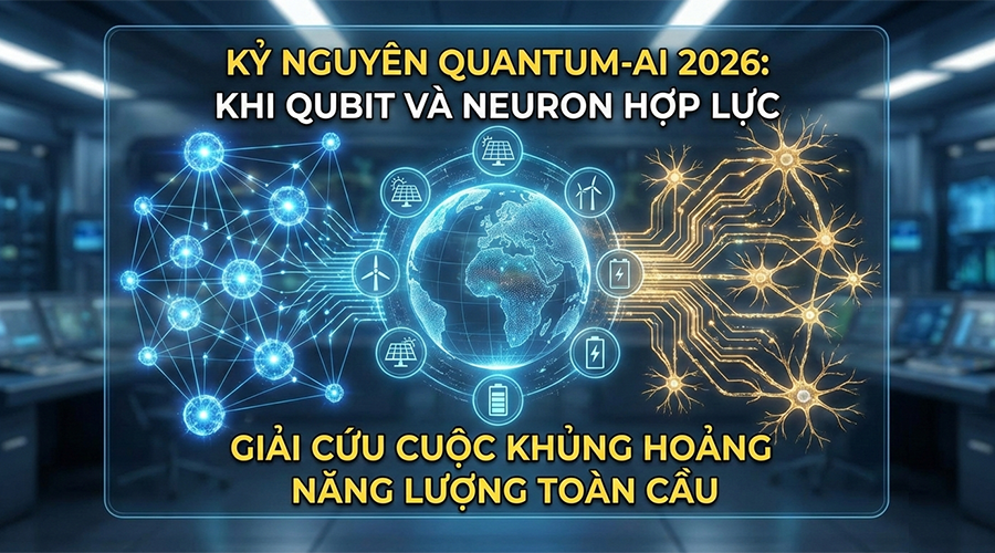 Kỷ nguyên Quantum-AI 2026: Khi Qubit và Neuron hợp lực giải cứu cuộc khủng hoảng năng lượng toàn cầu