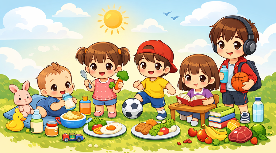 Bản Đồ Dinh Dưỡng Cho Trẻ: Hành Trình Từ Sữa Mẹ Đến Tuổi Học Đường