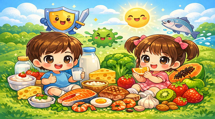 Các Thực Phẩm Tăng Cường Sức Đề Kháng Cho Trẻ Nhỏ, Giúp Phòng Tránh Bệnh Tật Hiệu Quả