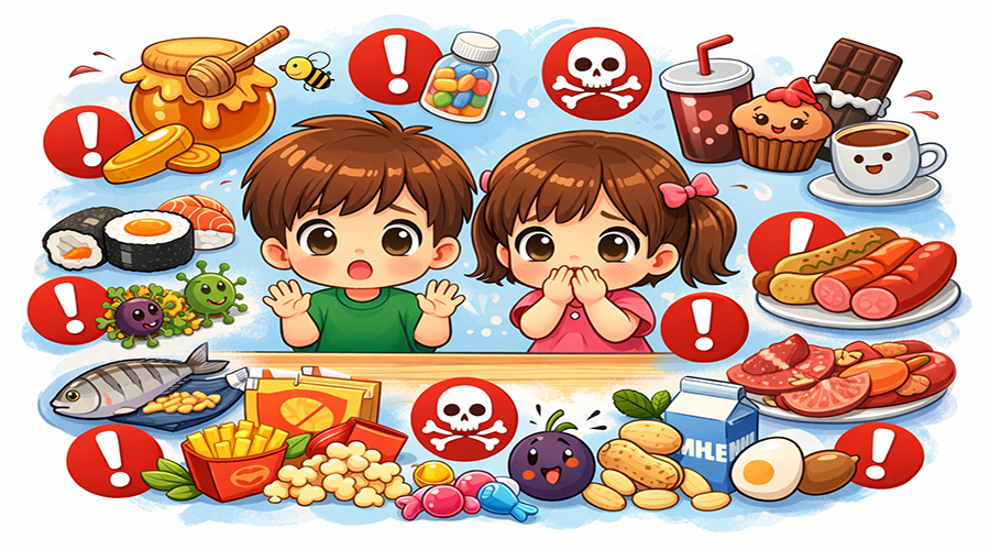 Những Thực Phẩm Trẻ Nhỏ Không Nên Ăn