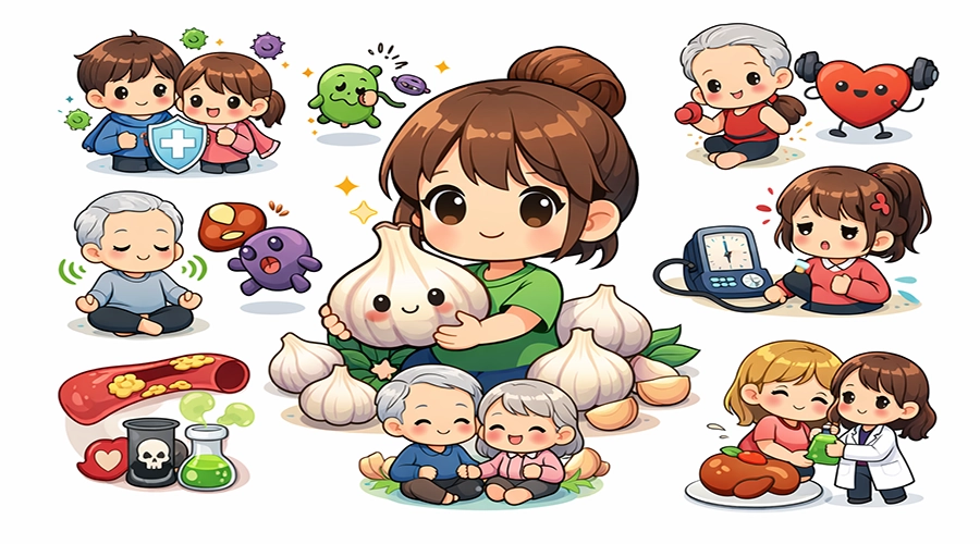 Các Lợi Ích Sức Khỏe Mang Lại Từ Tỏi – "Kháng Sinh Tự Nhiên" Trong Gian Bếp